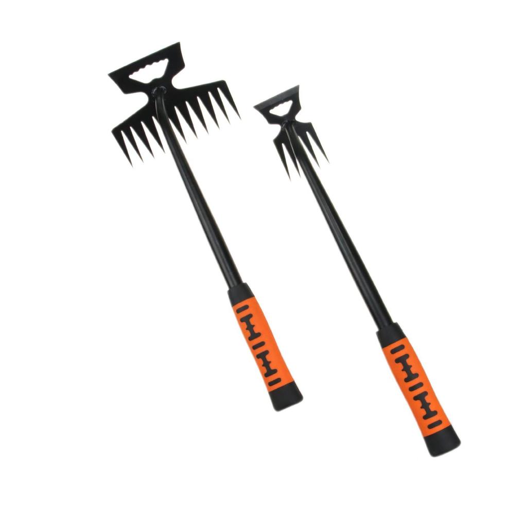 Dual-Use Manganese Steel Weeding Tool: Handheld Root Remover & Soil Loosener with 5, 6, & 11-Tooth Options for Wild Vegetables