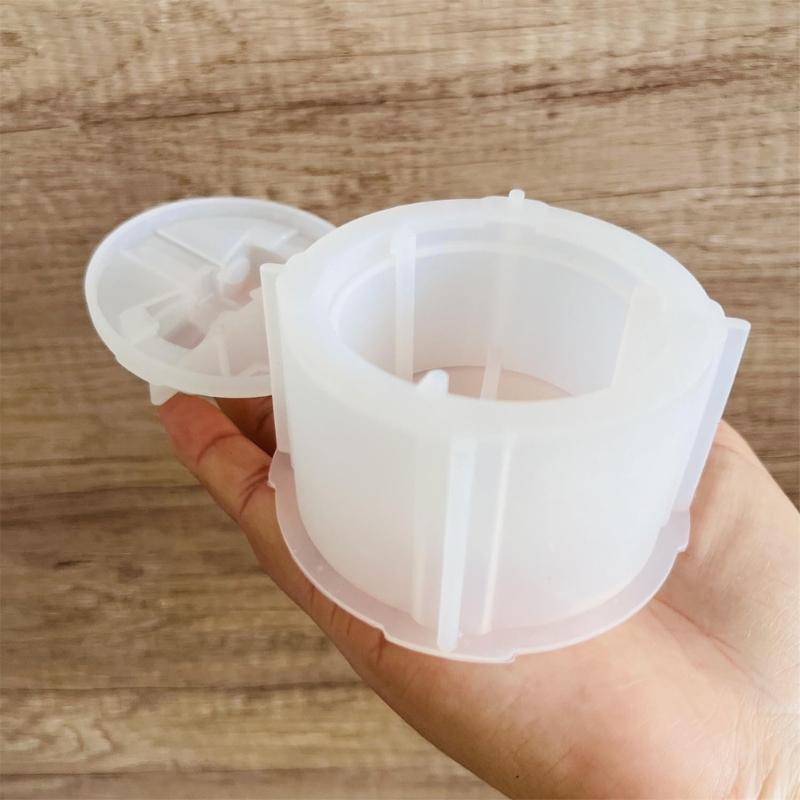 DIY-Harz-Bastelform-Set, Schmuck-Organizer, Silikon-Geschenkbox-Formen für Heimdekorationen und Geschenk-Aufbewahrungsbox mit Deckel