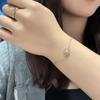 18K Gold-Plated Titanium Bracelet with Diamond Inlaid Beads - Elegant, Durable, and Versatile for Daily Wear