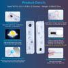 LED Car Welcome Door Lights Magnetic RGB Cars Atmosphere Warning Light Rechargeable Wireless Doors Step Courtesy Opening Lamps