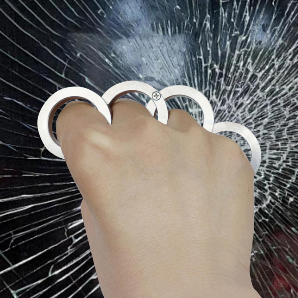 Portable Four Finger Rotating Ring Ring, Unique Folding Design, Fashionable Wear