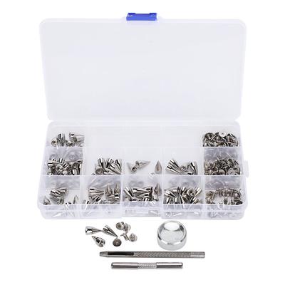 Punk Spikes DIY Zinc Alloy Cone Craft Spot Leather Clothing Rivets Tool 7 X 14MM