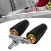 Pressure Washer Double   Nozzle 1Celsius4 Inch Stainless Steel 4000psi Double Rotating   Nozzle for Garden Cars Cleaning