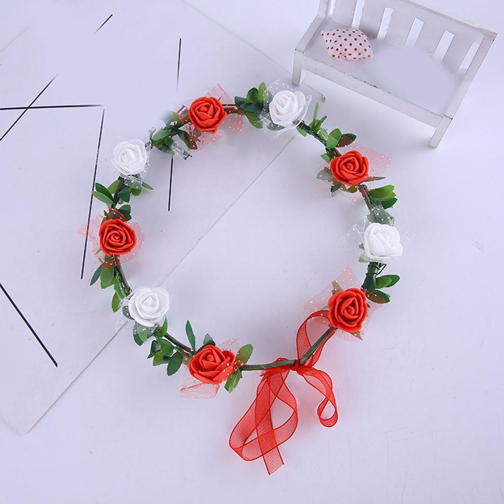 Stylish Flower Crown Headband for Weddings Parties and Festivals with Unique Colors and Comfortable Party Headwar
