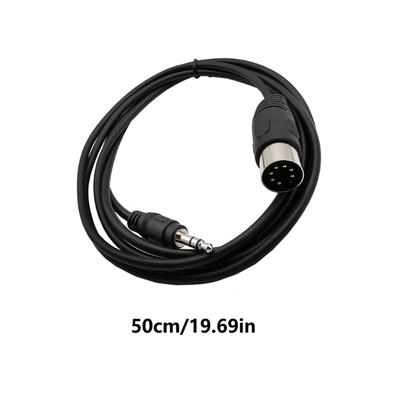 3,5mm auf DIN7-Kabel DIN7P Stecker auf 3,5mm Stecker Audiokabel für High-Fidelity-Tonübertragung für DIN7 Stereoanlagen