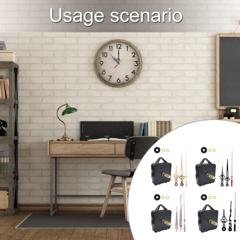 32mm Long Shaft  Clock Movement Replacement Set for Home Office and Workshop Clock Repairs