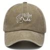 Washed Baseball Caps for Unisex and Women Adjustable Veil Aged Caps Printed with the Letter TEAM BRIDE Suitable for Wedding Ba