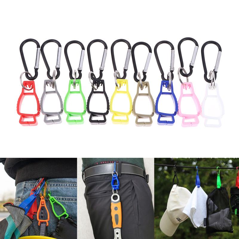 Multifunctional Fastener Hook Plastic Safety Work Gloves Clamp Belt Holder For Hanging Gloves Masks Towels And Sports Kettles