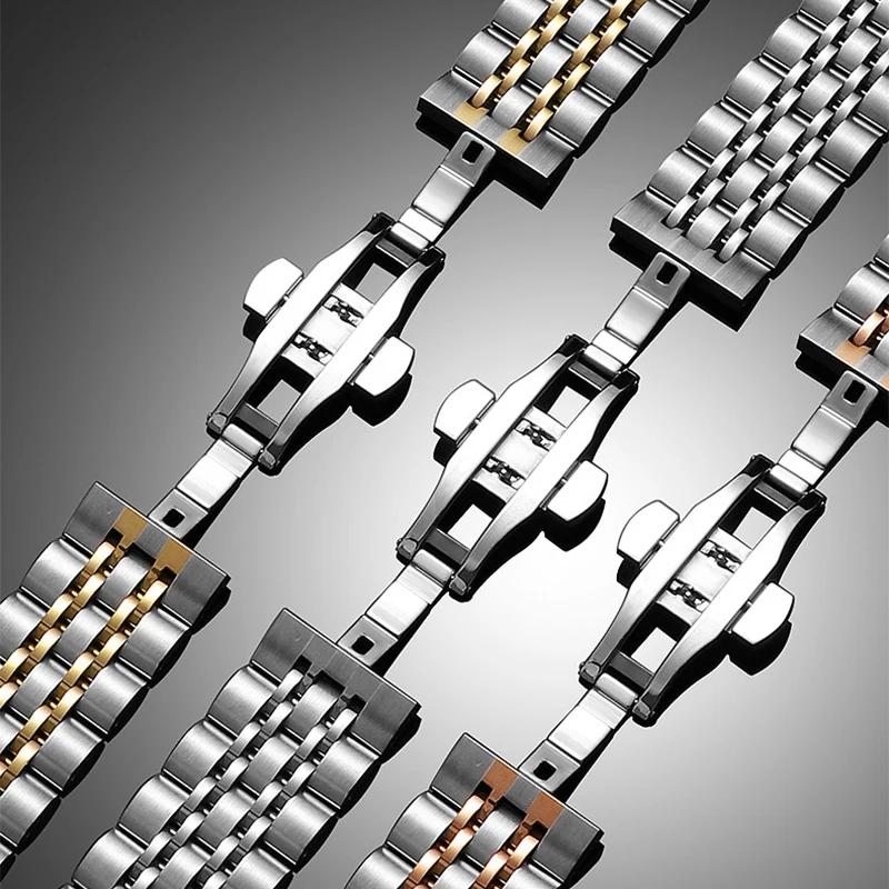 22mm 20mm Stainless Steel Strap For Samsung Galaxy Watch 7 6 4 5 45mm Gear S3 46mm 42mm Active2 40 44mm Band for Amazift BIP 2 GTR Metal Bracelet