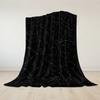 Starry Web Flannel Blanket Warm Soft Halloween Christmas Couch Warm Cozy Decorative Decor Gift For All Season