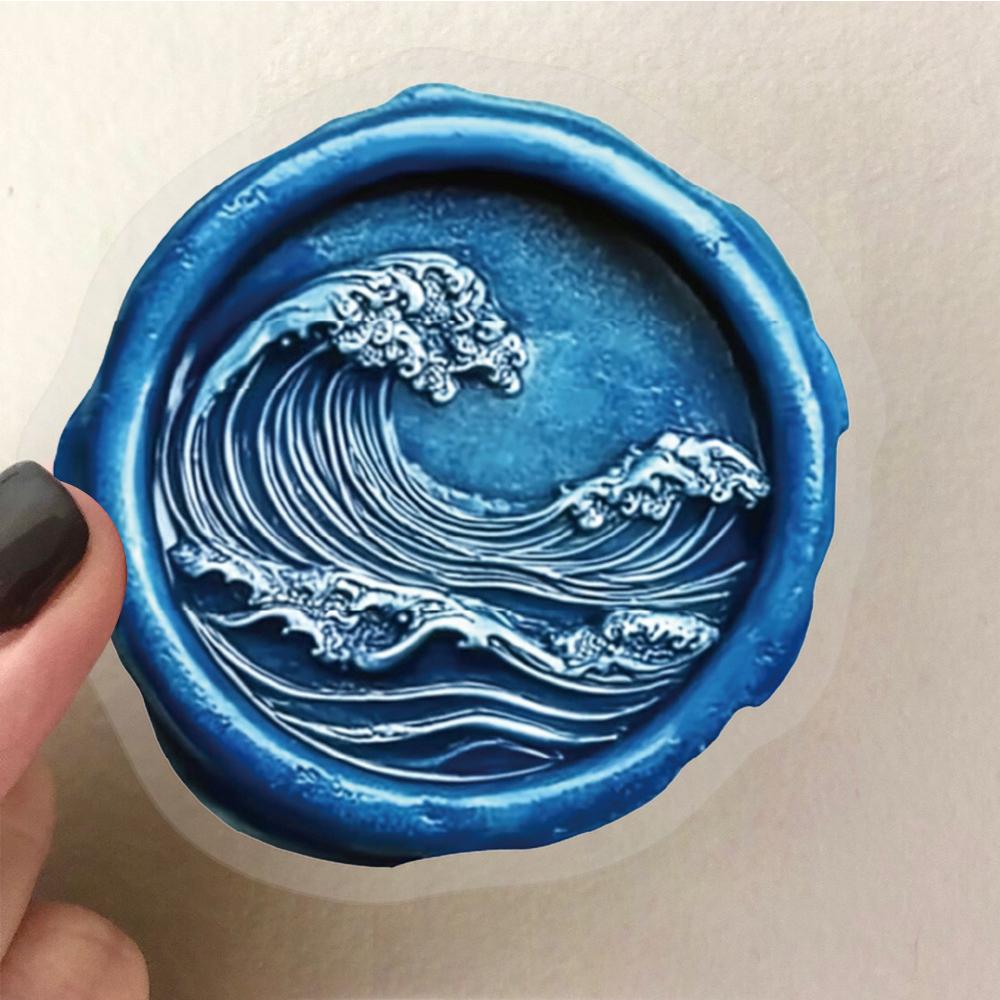 10/30/50pcs Vintage Colorful Wax Seal Graffiti Stickers Aesthetic Art Decals DIY Luggage Skateboard Phone Waterproof PET Sticker