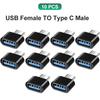 Type C to USB Adapter 3.0 USB-C 3.1 Male OTG A Female Data Connector For MacBook Pro iPad Mini 6/Pro MacBook Air Type C Devices 3