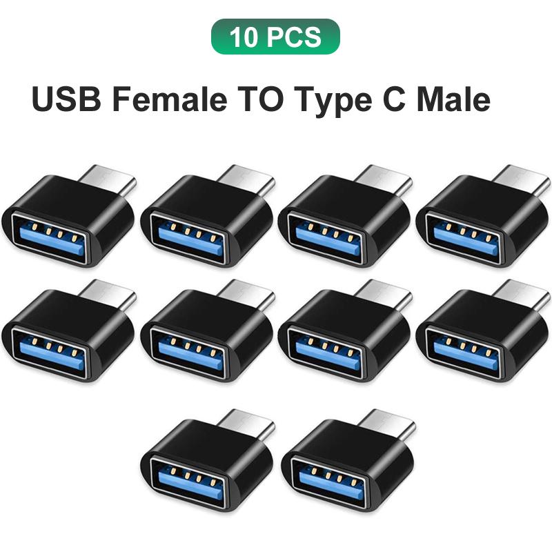 Type C to USB Adapter 3.0 USB-C 3.1 Male OTG A Female Data Connector For MacBook Pro iPad Mini 6/Pro MacBook Air Type C Devices 3