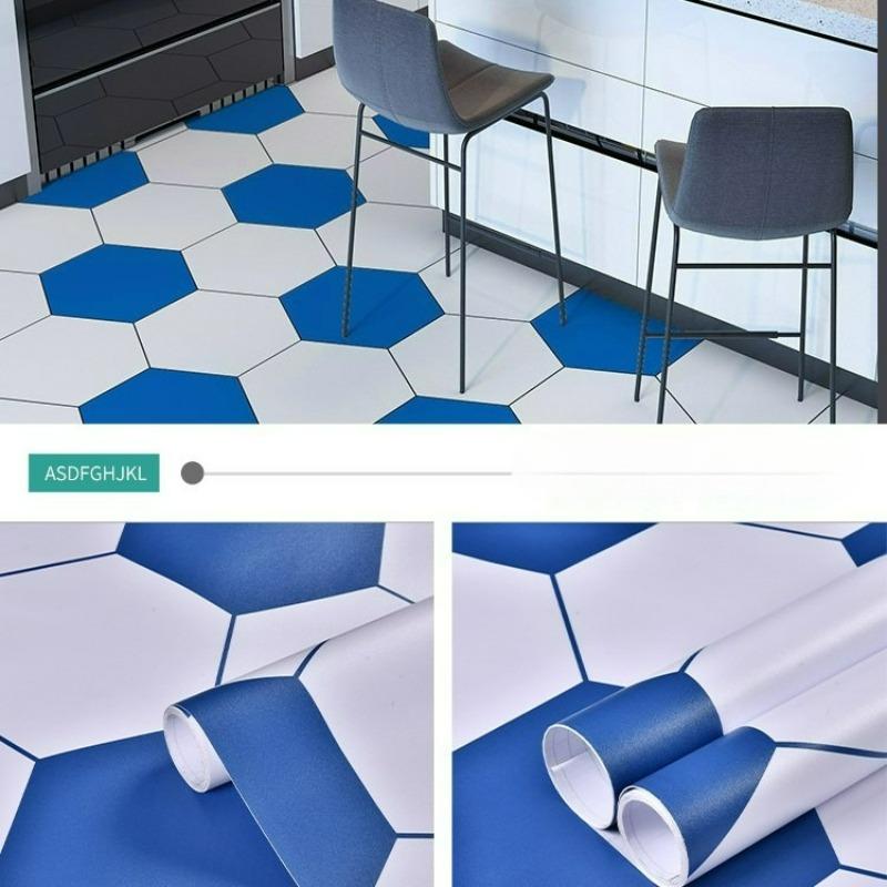 Kitchen, Bathroom, Non-slip Floor Stickers, Thickened Balcony Floor Wallpaper, Self-adhesive Waterproof Tile Stickers