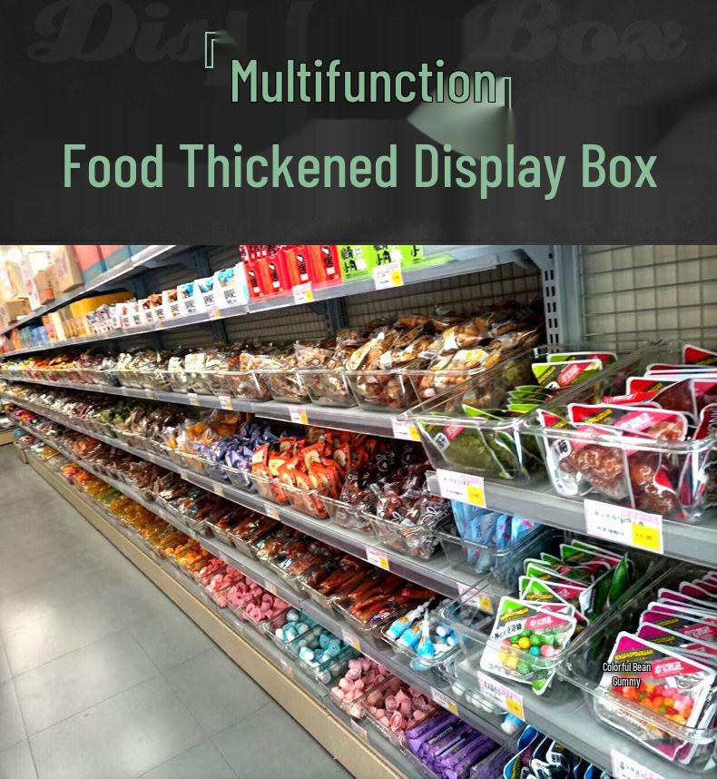 Transparent Plastic Display Box for Bulk Dried Fruit, Candy, Snacks