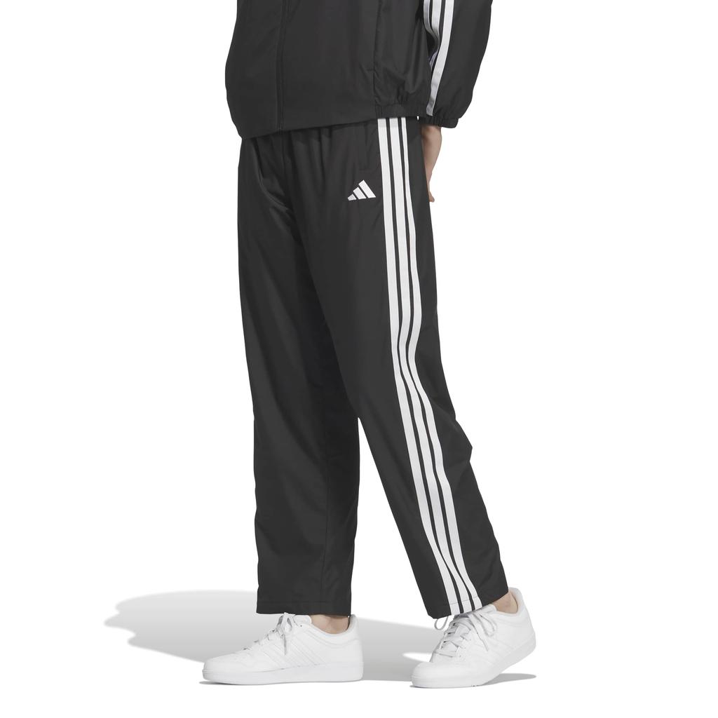 Adidas Wind Size Jersey Women's 3-Stripes Pants, Black/White (KA0950), M, QB216, Bottoms, Must-Have