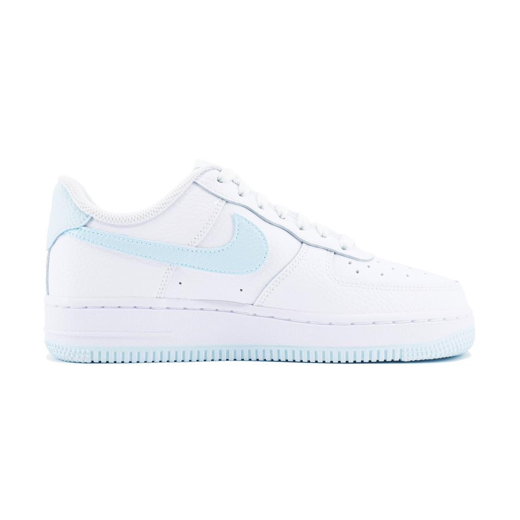 Nike Air Force 1 Refreshing Slip Resistant Abrasion Resistant Low top Skateboard Shoes Women's White Blue IH0640-161(Team448-)