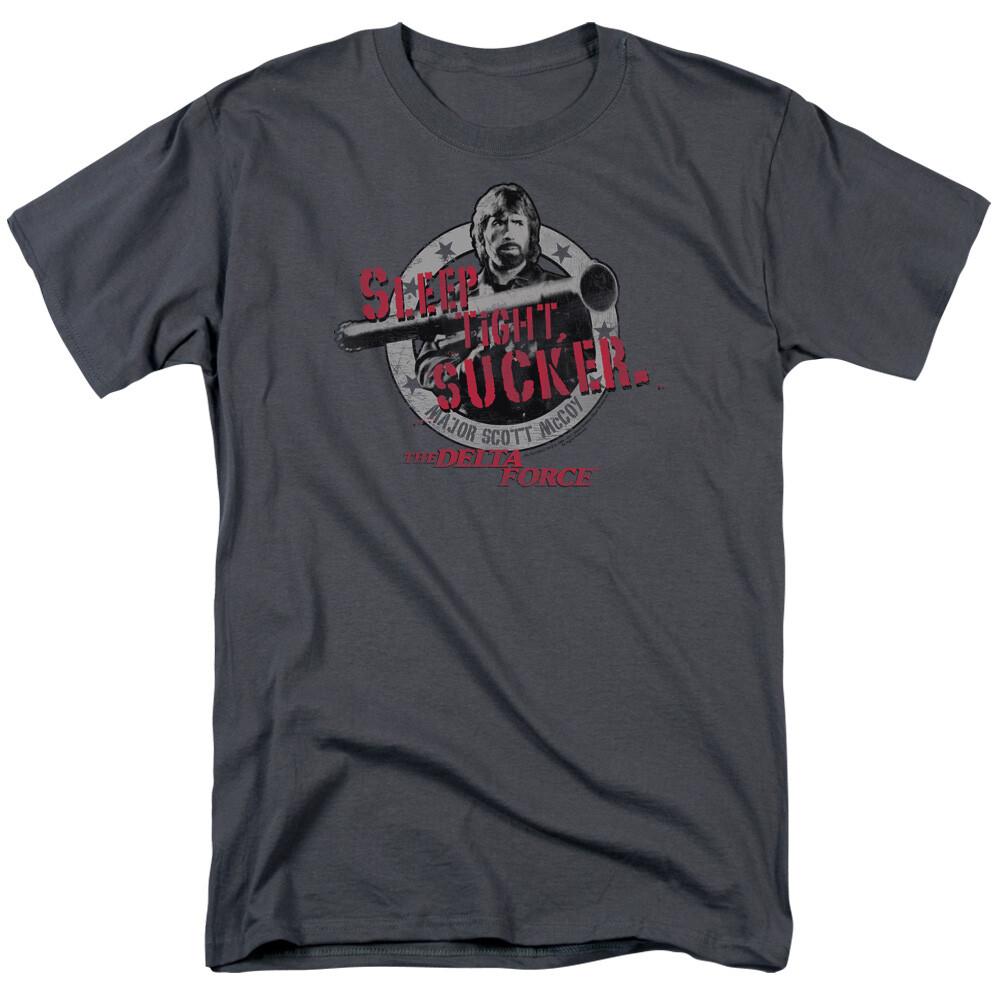 Delta Force Sleep Tight T Shirt Mens Licensed War Movie Tee Scott McCoy Black M