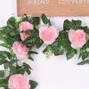 Artificial Flower Artificial White 1pc Flower Garland Perfect for Weddings, Home Decor, and Table Centerpieces
