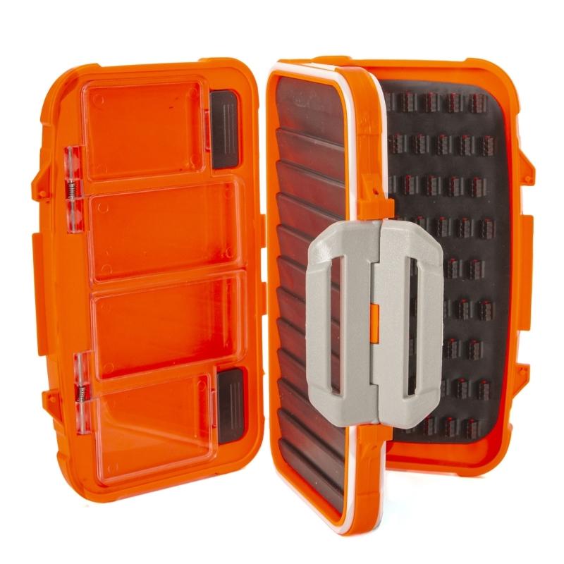 Durable Fly Fishing Tool Kits Box Four-sided Waterproof Fishing Fly Box Easy-Grips Fishing Gear Combos Fly Fishing Box