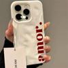 Trendy Red English Amor Pattern Phone Case For IPhone 17 Air 16 15 13 14 12 11 Pro Max Plus 16E 17 Pro Y2K Advanced Cover