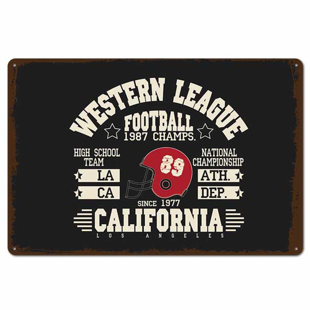 

Футбол Ретро Металлические Оловянные Вывески Тарелка Чемпион Нью-Йорка Потертый Шик Табличка Паб Бар Клуб Винтаж Настенный Декор Металлический Плакат 20x30cm