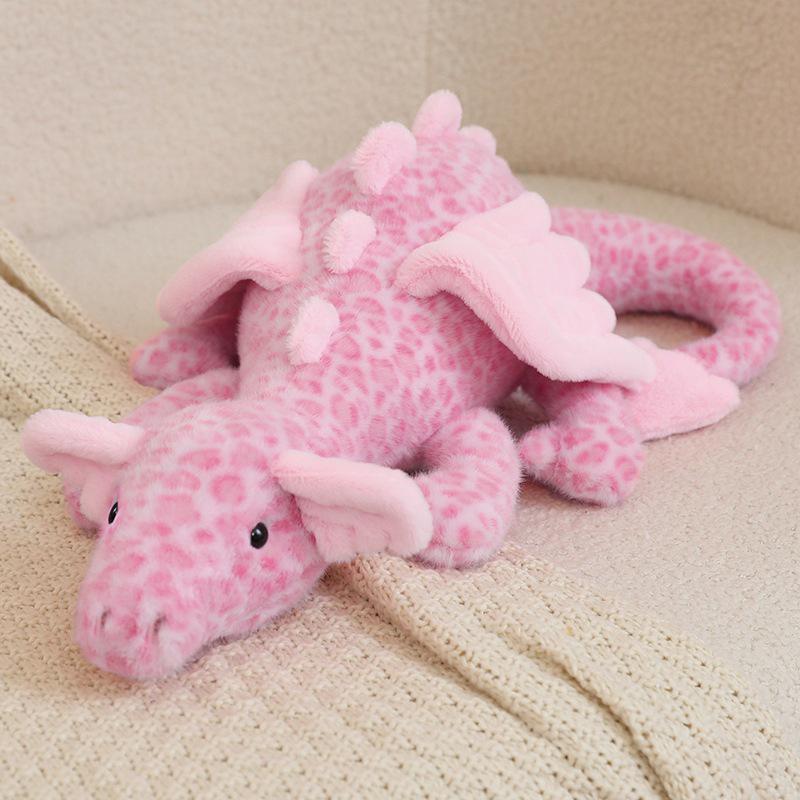 Large Strawberry Crimson Heart Sky Dragon Plush - Birthday Gift for Girls