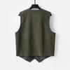 Men's Retro British Plus Size Multi-Pocket Corduroy Herringbone Vest
