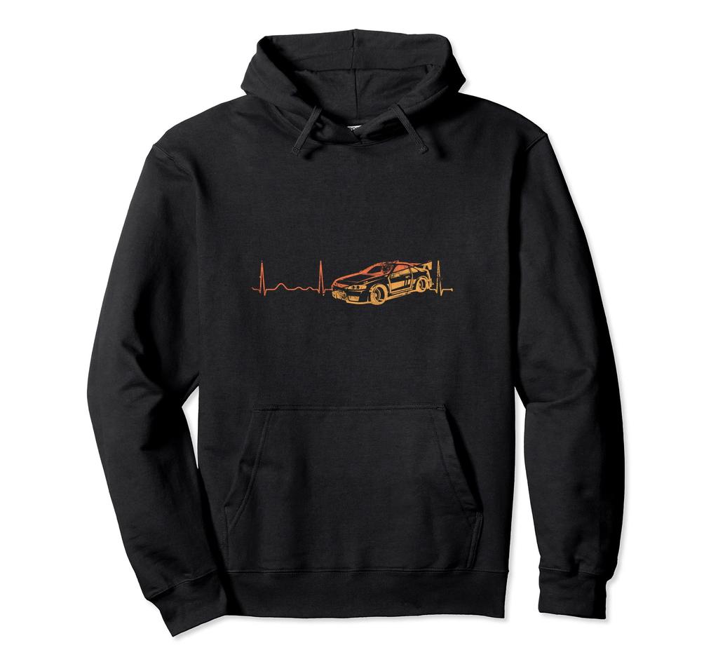 Motorsport Racing Car Gift Car Heartbeat Tuning Hoodie