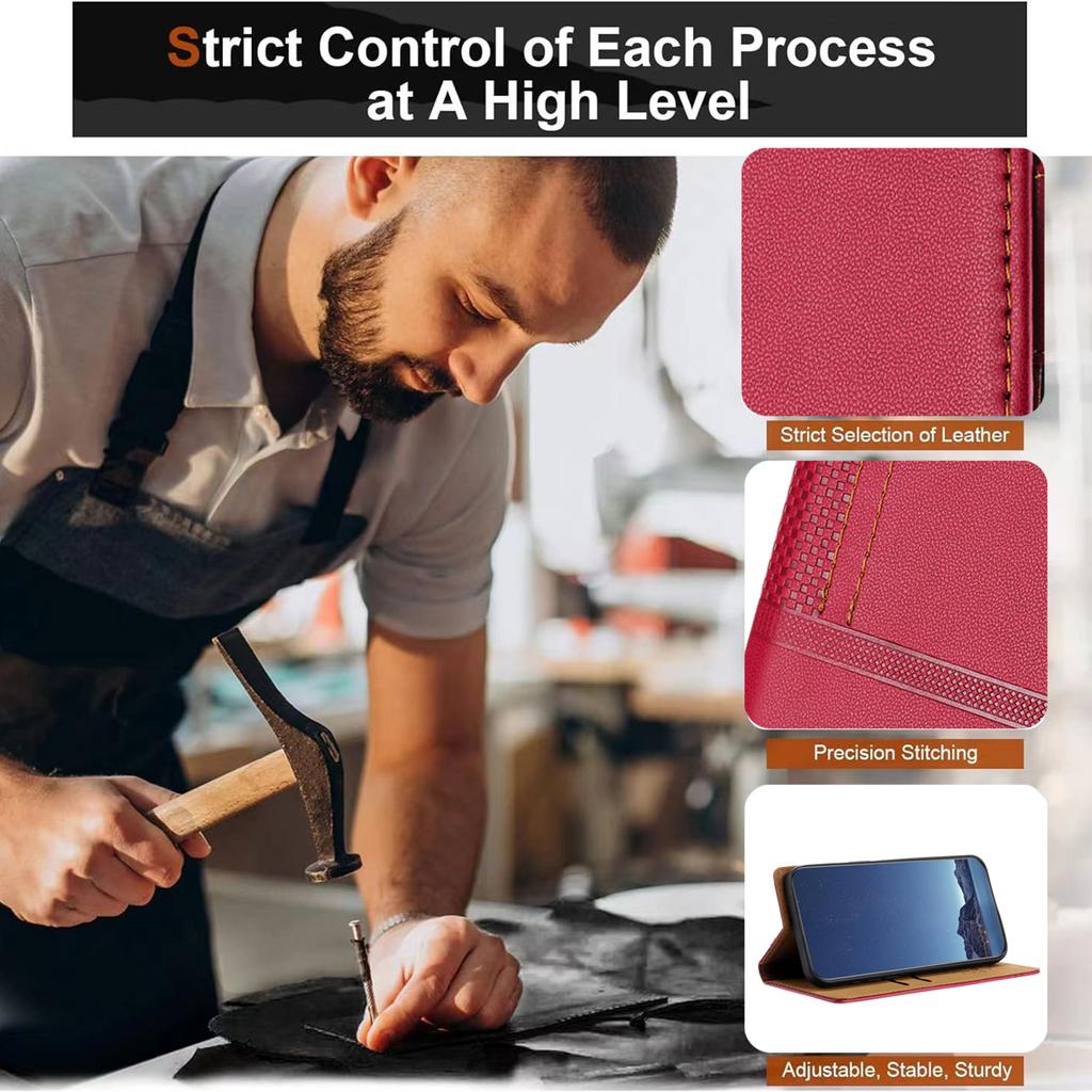For Samsung Galaxy S25 Edge Case L-Shaped Grid Pattern Leather Stand Phone Cover with Card Slots