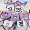 Kuromi Childrens Cute Girls Shoulder Bag With Animal Print For Daily Use
