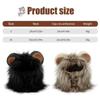 Lion Modelling Winter Autumn Pet Hat Wig Cap Hat Lion Mane Pet Cosplay Outfits Pet Costume