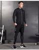 Men's Quick-Dry Sports Set: Gym Vest, Tight Long Sleeve, Morning Run & Cycling Suit