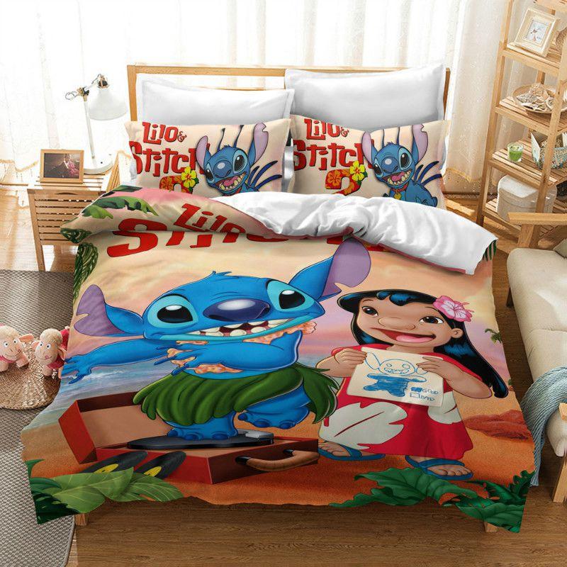 

Lilo Stitch Bedding Set Featuring Charming 3d Stitch Print For Kids Room Decor Lilo Stitch,EU-Single(2pcs):135×200cm