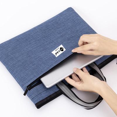 Large Capacity Storage Handheld File Bag Large Capacity Business Canvas Bag Zipper Conference Archive Bag File Bag Briefcase