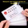 Transparent Frosted Anti-Magnetic Card Holder for Bank, IC, ID, Bus, Meal, or Membership Cards