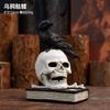 Horrible Resin Ghost Skull Hand Pumpkin Statue Indoor Outdoor Garden Decoration Sculpture Desktop Home Decor for Halloween