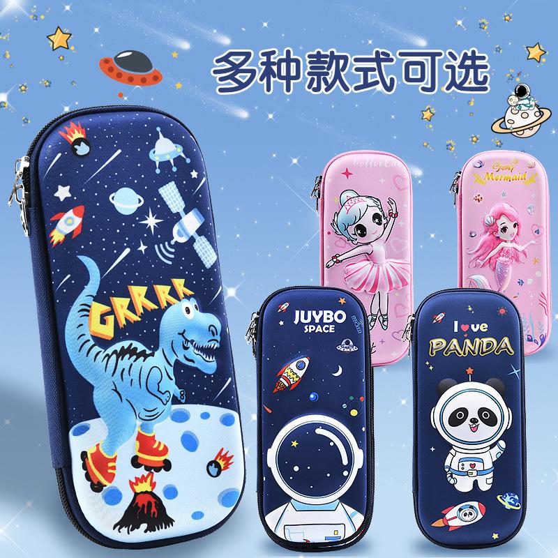 3D astronaut pencil case stationery case for primary school students, men and women, large-capacity cartoon space pencil case