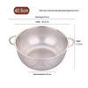 Cucina Acciaio Inossidabile Foro Rete Densa Setaccio Colino Scolapasta Cestelli