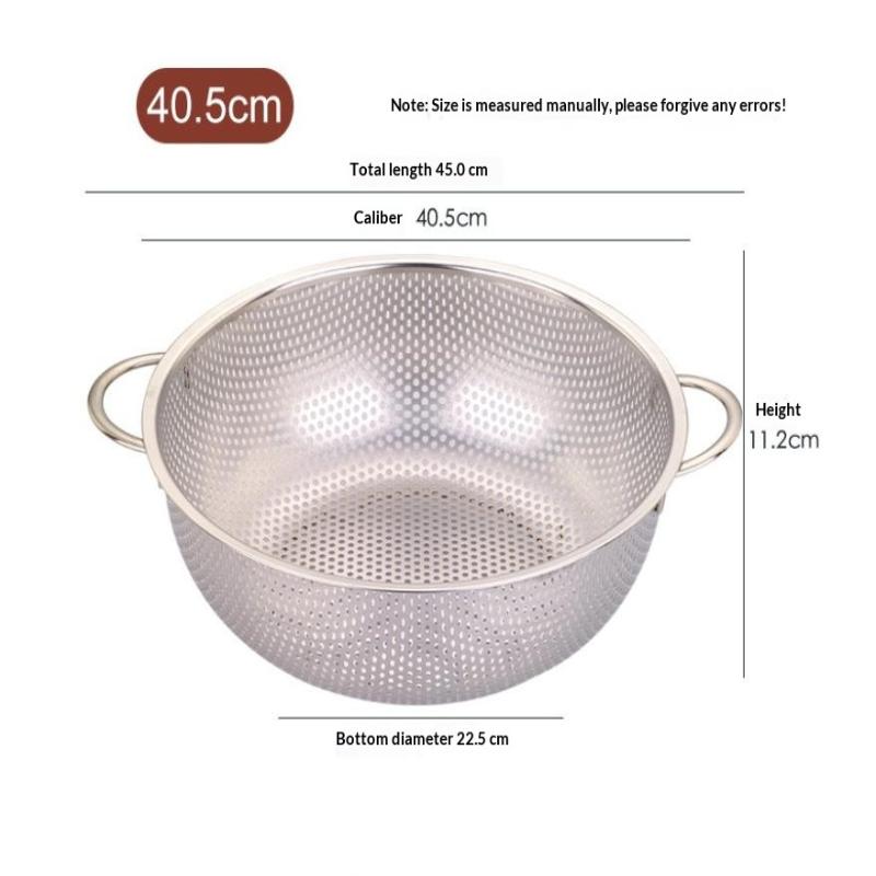 Cucina Acciaio Inossidabile Foro Rete Densa Setaccio Colino Scolapasta Cestelli