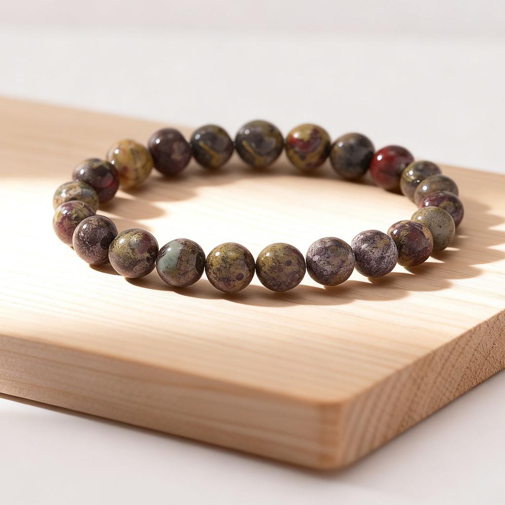 Festive Gifts Multicolor Natural Stone Beaded Bracelet Earthy Tone Fashion Jewelry For Men Women Daily Wear Gift