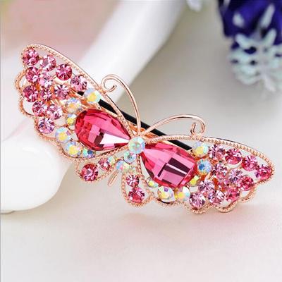 Dámská automatická sponka do vlasů Bruce (Růžový) Ozdoba do vlasů Bodová sponka