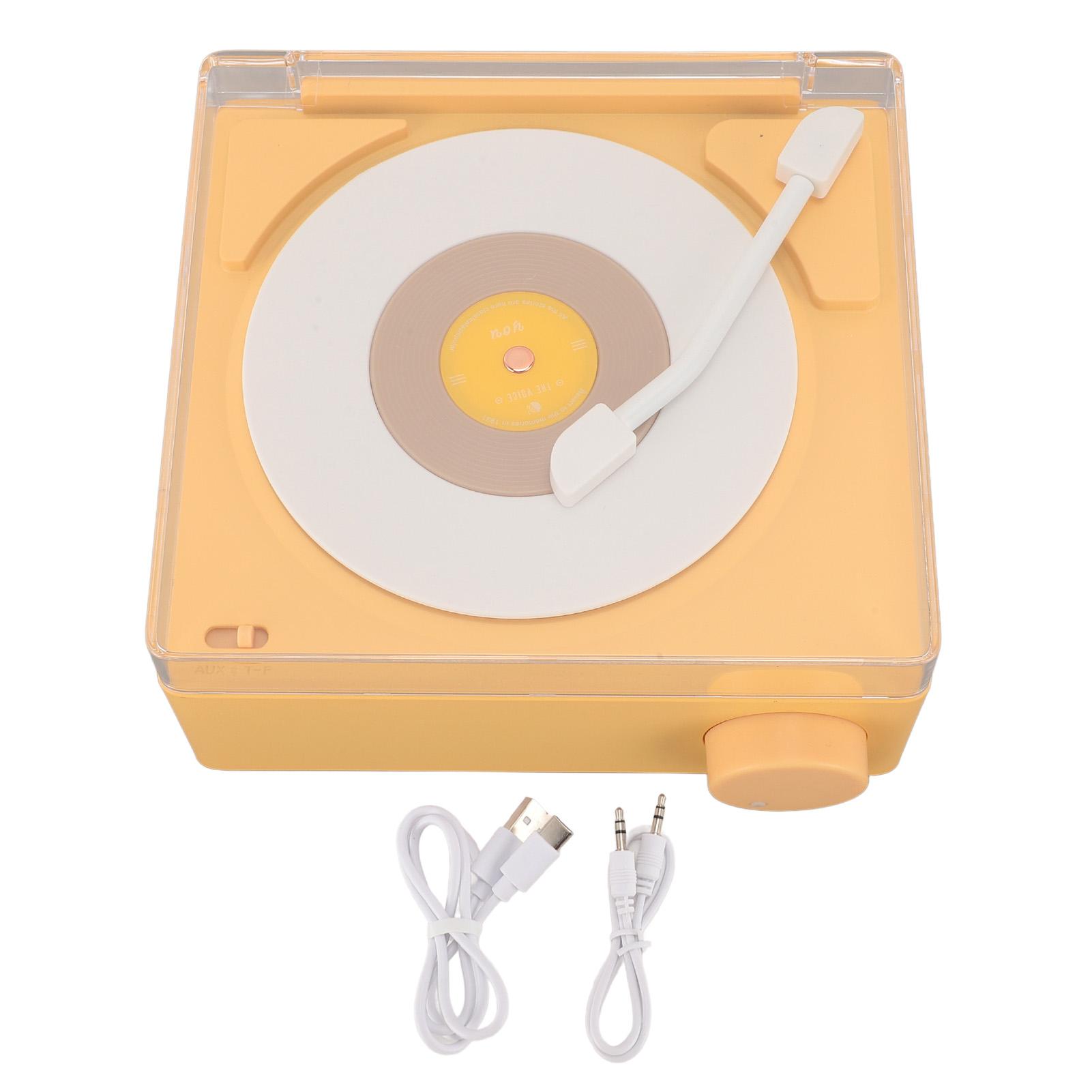 

Bluetooth-динамик Будильник Чистый стереозвук Многофункциональные ретро маленькие настольные электронные часы Yellow