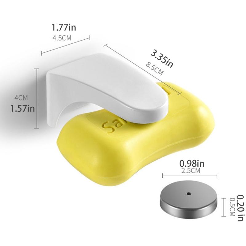 Magnetic Soap Holder Bathroom Shower Dish Plates Storage Box Wall Mounted Self Adhesive Soap Dishes for Wall Shower