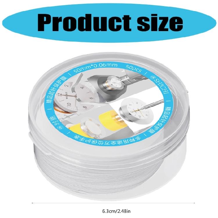 50Pieces Watch Dials Case Protectors Sheets Providing Extra Protections During Repairs for Professional Watchmaker