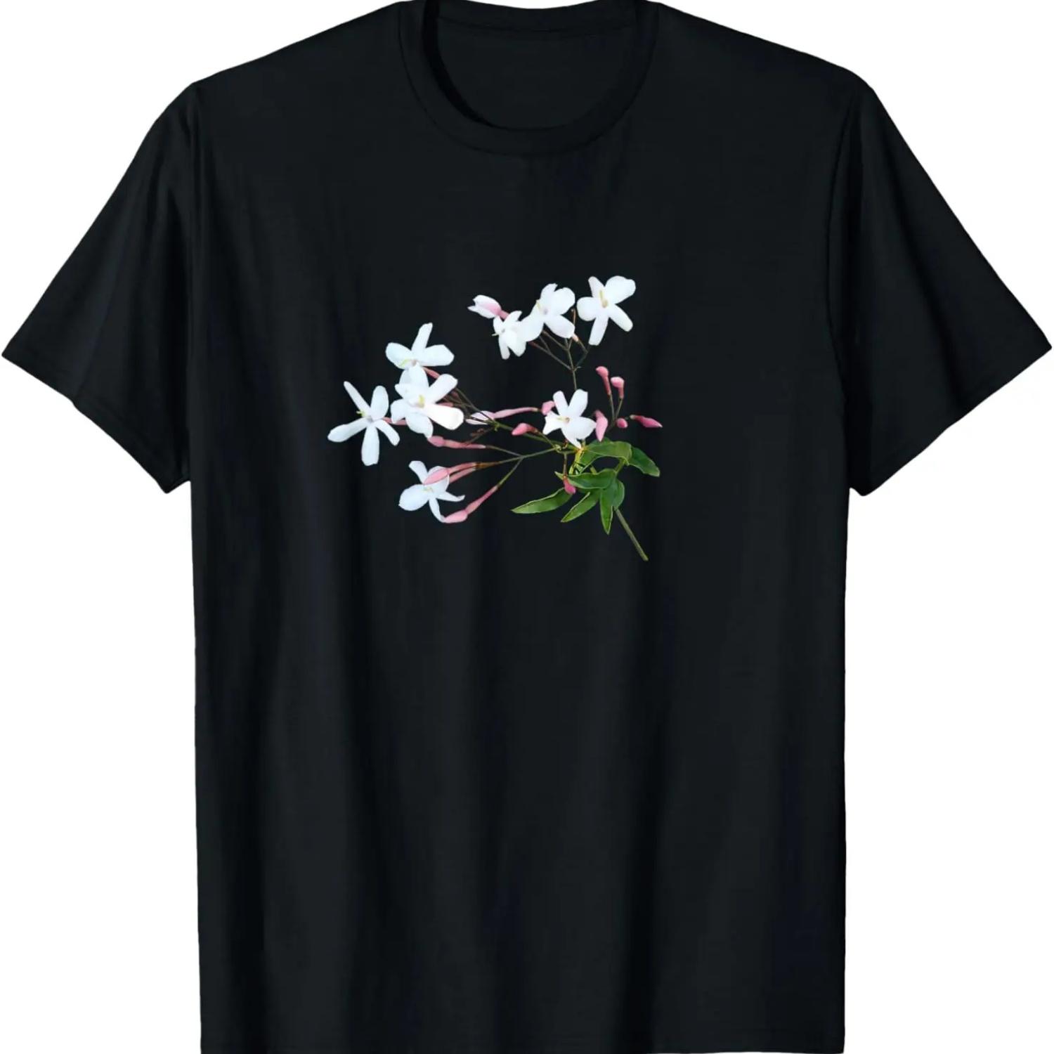 Jasmine Flowers Stem T-Shirt S чёрный
