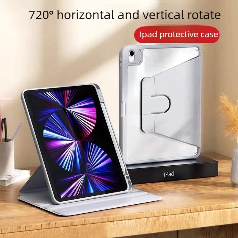 

Вращающийся Подходит для Apple Ipad pro Защитный Чехол Air5 Планшет 9.7 со Слотом для Стилуса 10.2 Дюйма 11 Акриловый ipad 11th generation 2025 ( 11inch )