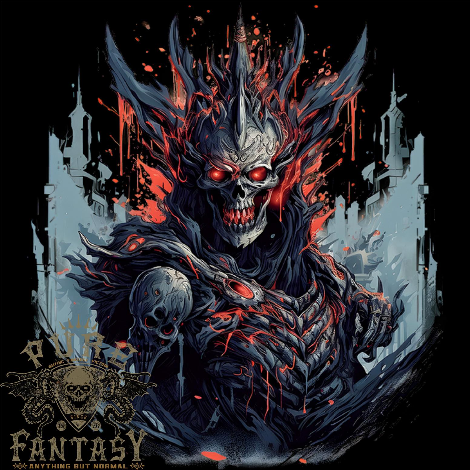 

26 Demon Emperor Evil Skull Mens Light Cotton T-Shirt Unisex T-Shirt M