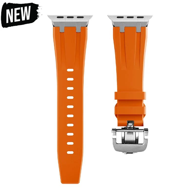 

Ремінець для Apple Watch Ultra 49mm 45mm 42mm 38 40 41 44mm Soft Sports AP Rubber Strap Silicone IWatch Series 8 7 6 5 4 SE 38mm 40mm 41mm