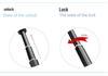 94CM Portable Aluminum Alloy Tripod Selfie Stick with Eccentric Aviation Metal Crossbar